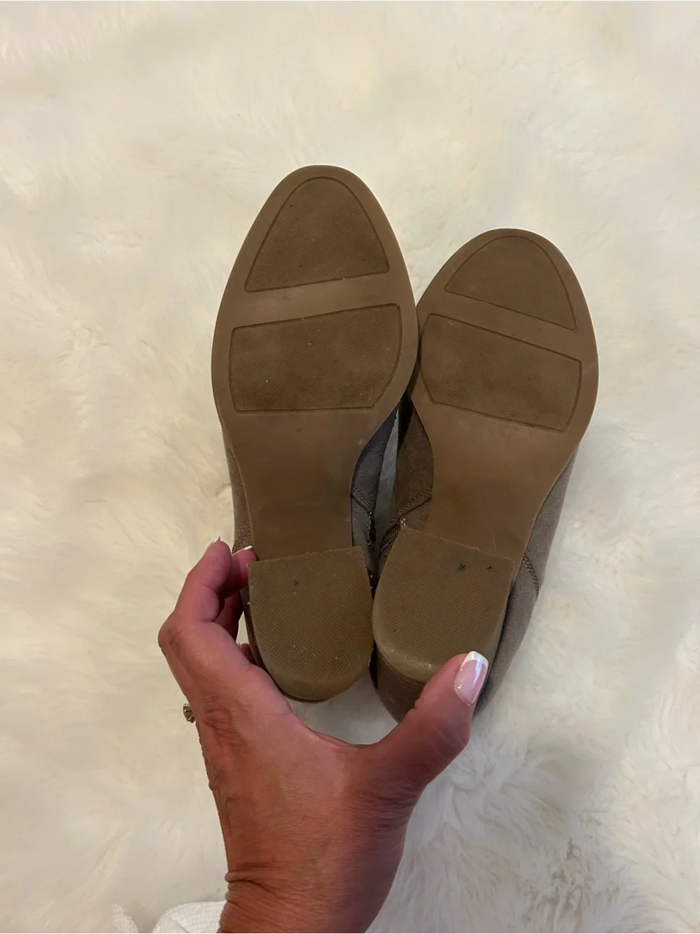 LC Lauren Conrad Finger Gore Ankle Boots